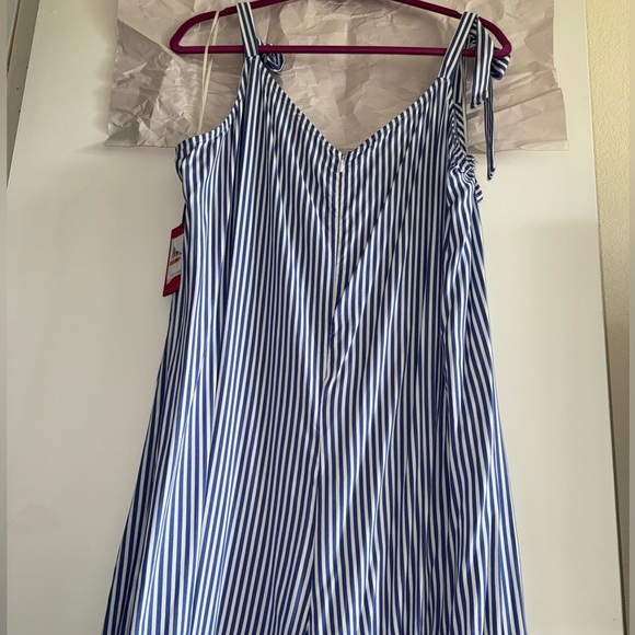 Vince Camuto Striped V-neck Jumpsuit/Romper Plus Sz3x - Picture 3 of 6